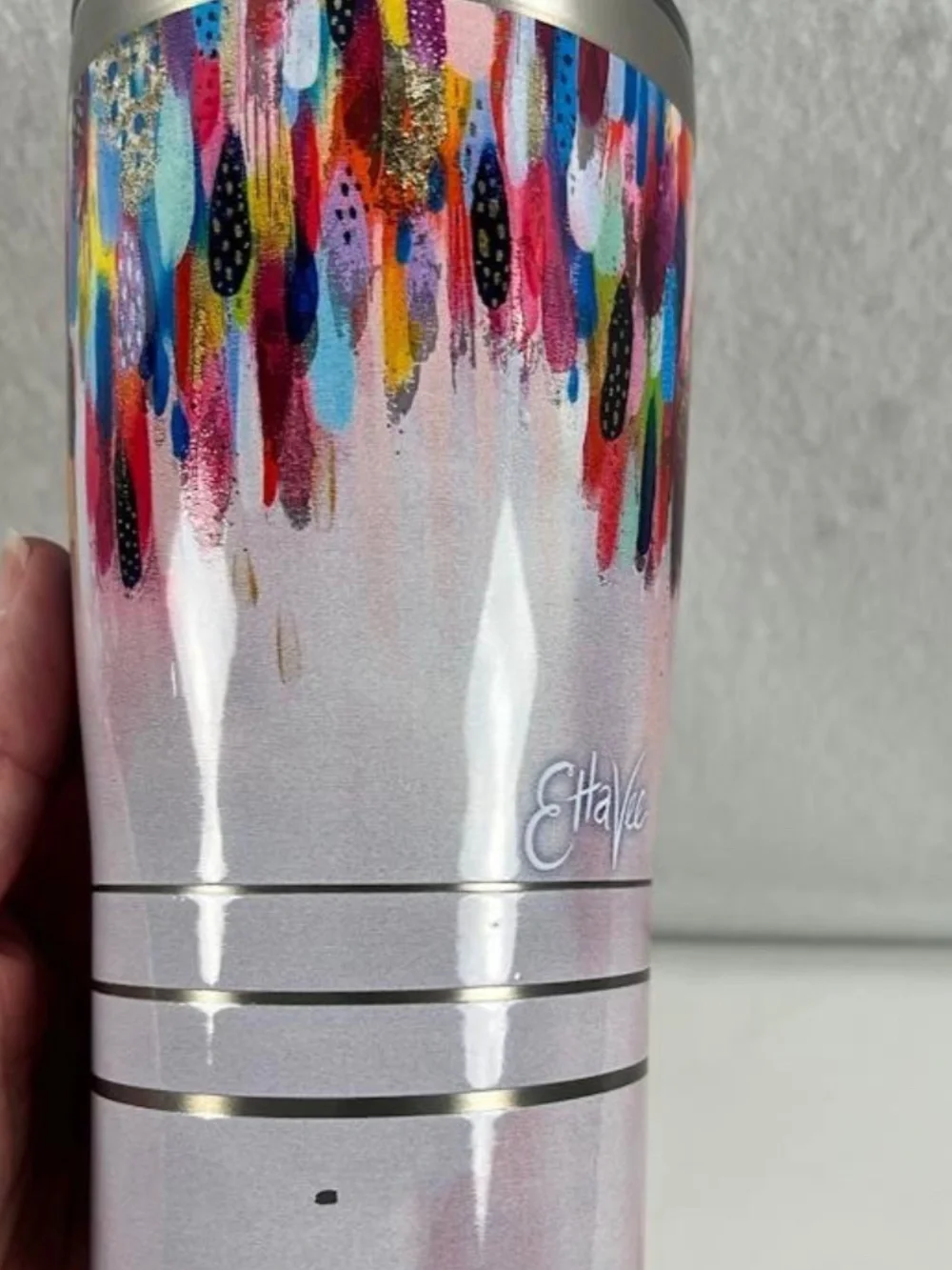 Tervis EttaVee Be Liquid Prism Abstract Stainless Steel Tumbler Triple Wall